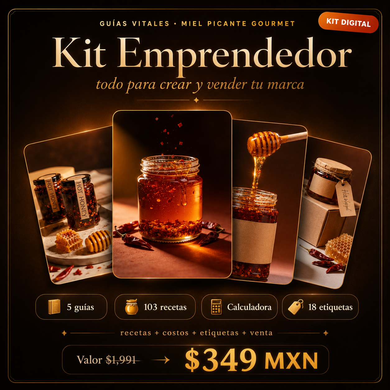 Miel Picante Gourmet — Kit para Emprender