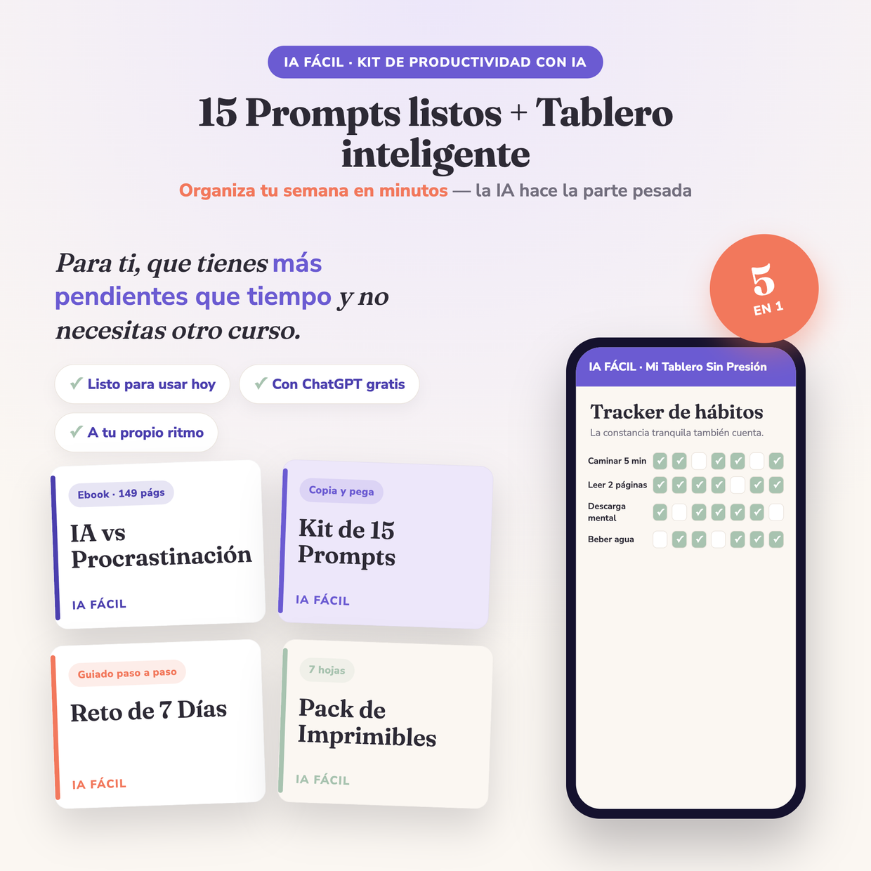 ¿Tienes ChatGPT… pero no sabes qué pedirle?