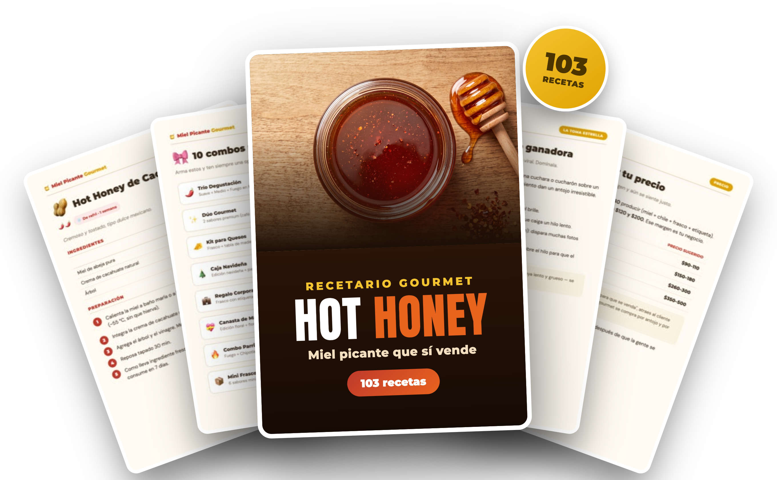 Recetario Hot Honey — vista del contenido